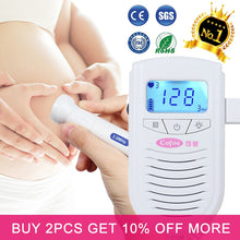 Load image into Gallery viewer, Cofoe Fetal Doppler Ultrasound Baby Heartbeat Detector Home Pregnant Doppler Baby Heart Rate Monitor Pocket Doppler monitor 3.0M